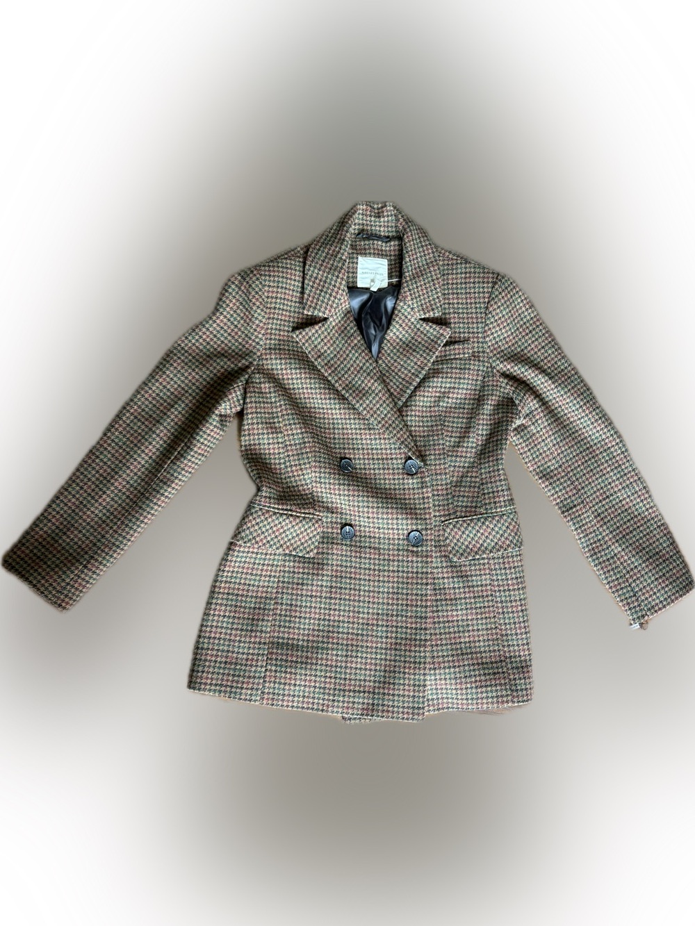NWT Avec Les Filles Anthropologie Houndstooth Blazer Women’s Size Large